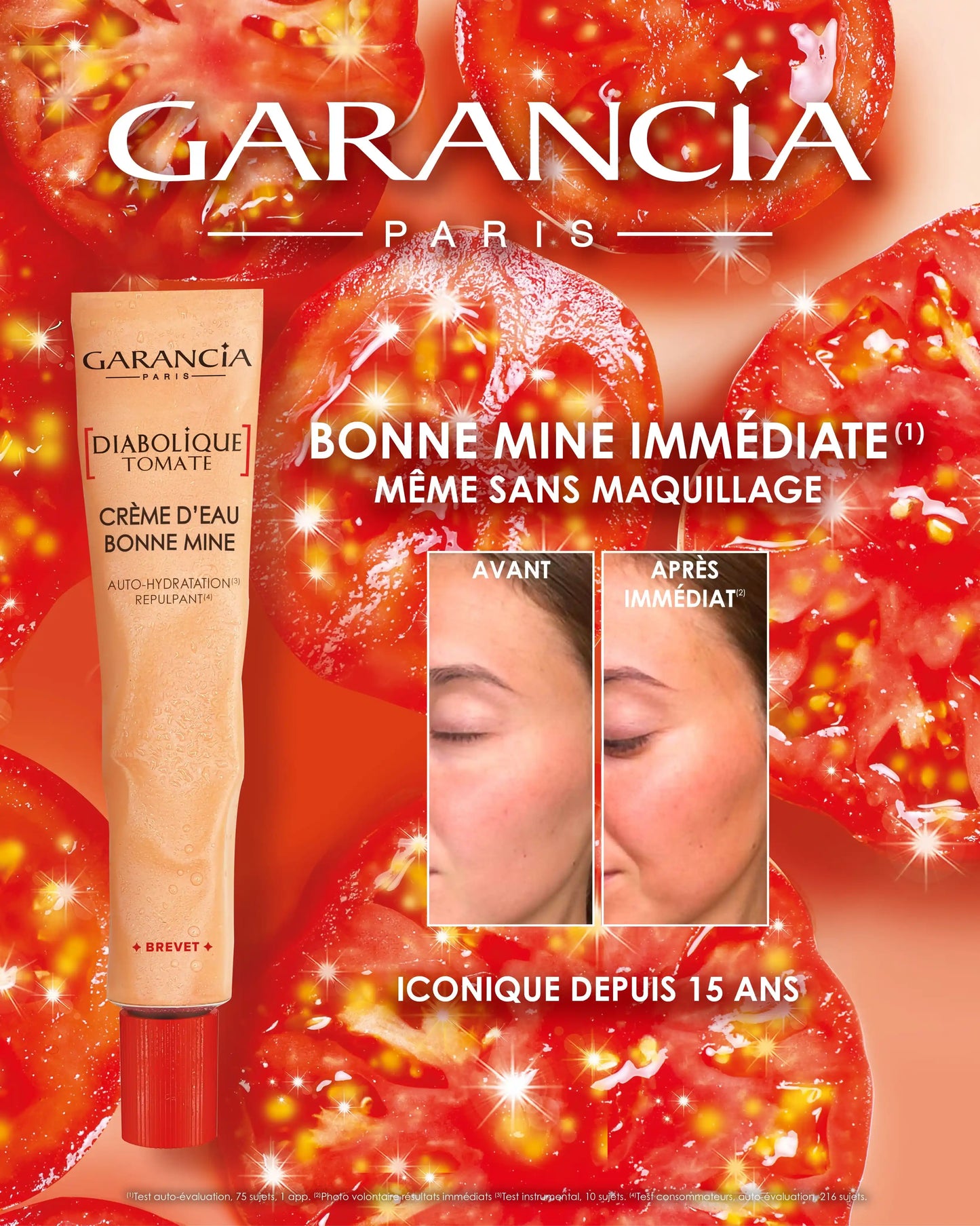présentation de la crème de jour - diabolique tomate crème d'eau