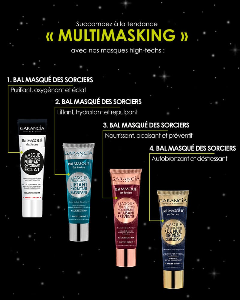 Laboratoire Garancia Masque visage [ Bal MASQUÉ des Sorciers ] PURIFIANT OXYGÈNANT ÉCLAT