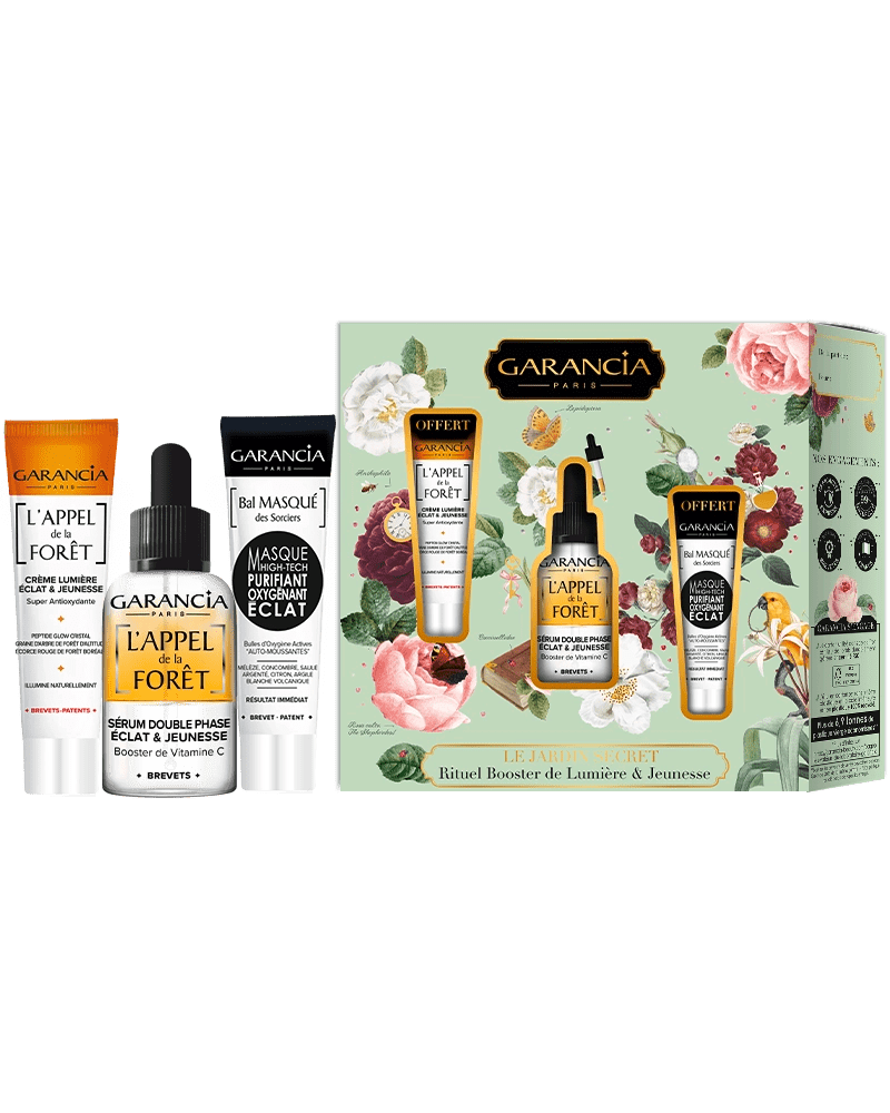 Laboratoire Garancia Coffret soin femme LE JARDIN SECRET Rituel Booster de Lumière & Jeunesse