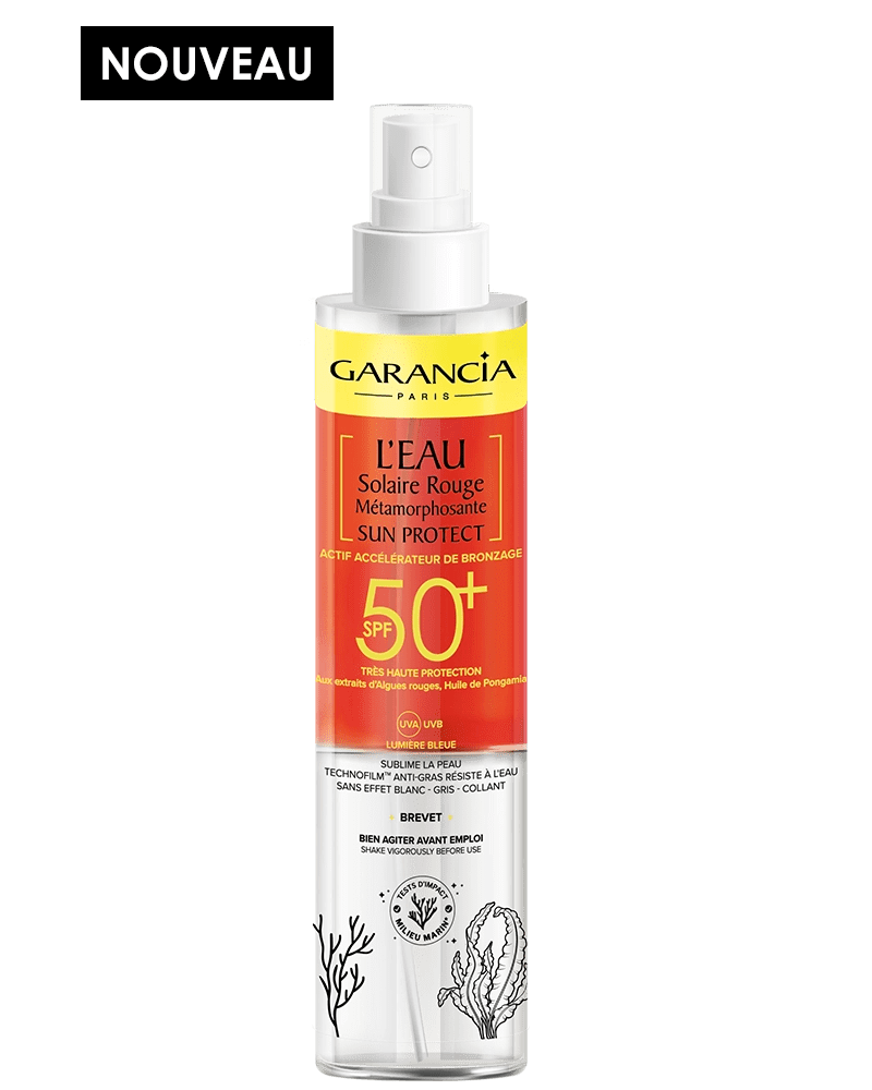Laboratoire Garancia Soin de la peau [ L'Eau Solaire Rouge Métamorphosante SUN PROTECT ] SPF50+