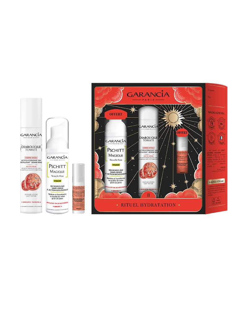 Coffret Diabolique Tomate : hydratation, éclat, peau neuve - Garancia