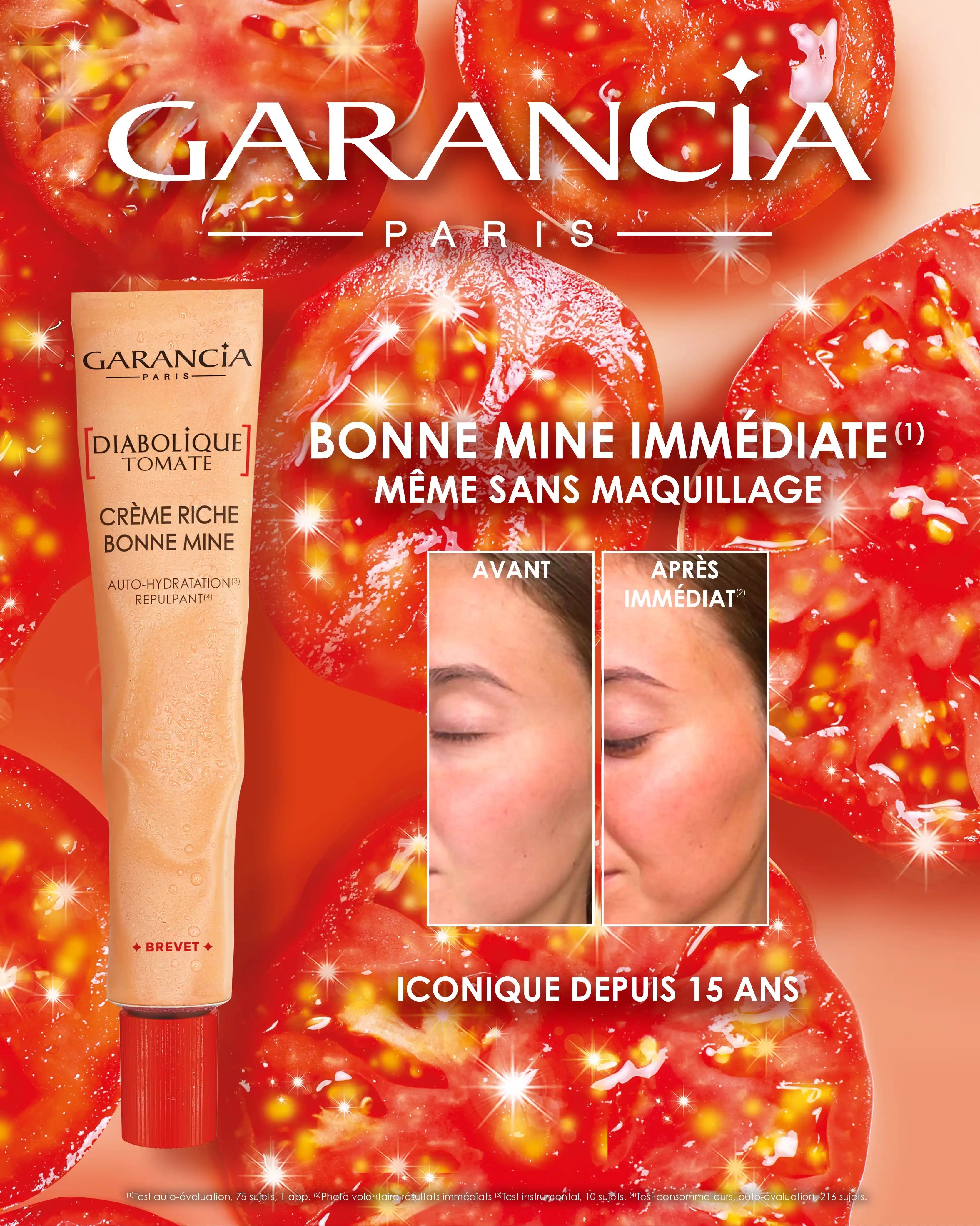 présentation de la crème de jour - diabolique tomate crème riche