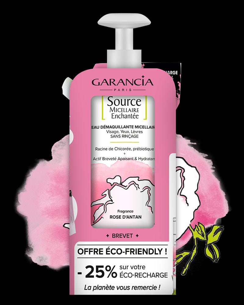 Laboratoire Garancia Nettoyants & Démaquillants Source Micellaire Enchantée Parfum Rose - Flacon + recharge